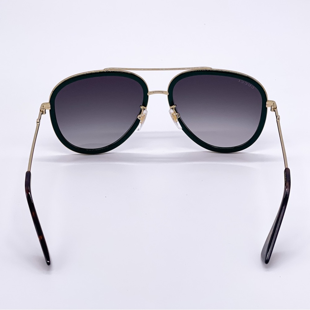 NEW GUCCI GG0062S 003 AVIATOR FRAME SUNGLASSES GUCCI - Picture 9 of 13